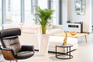 Wysoka geometryczna donica do salonu Monumo Vaso 72 cm