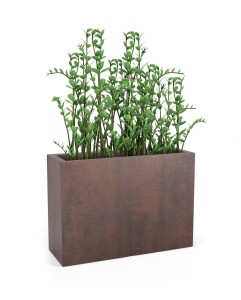 Donica Lungo Grande Corten effect + roślina.jpg