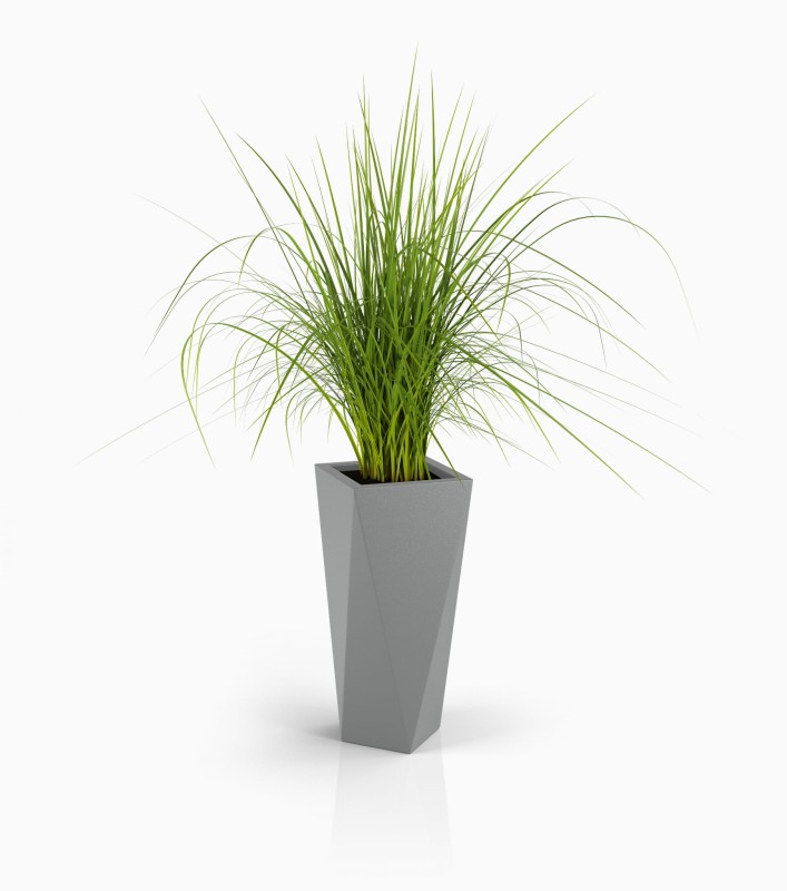 Donica Vaso 72h szara + roślina.jpg