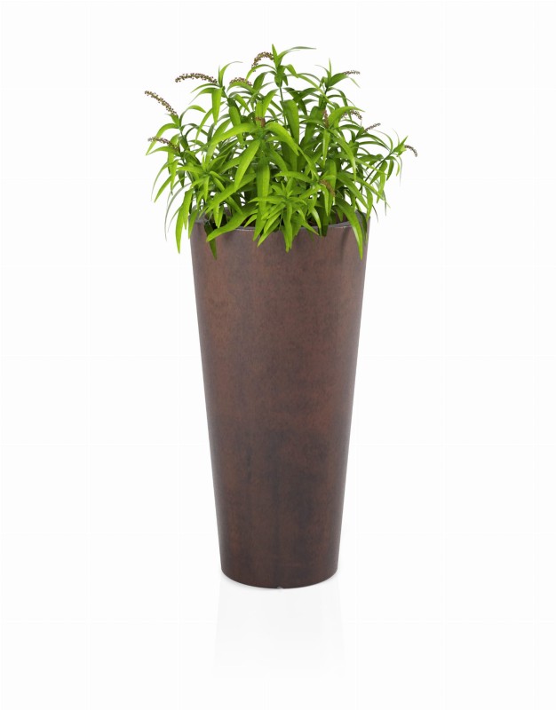 Wysoka okrągła donica do ogrodu Habana