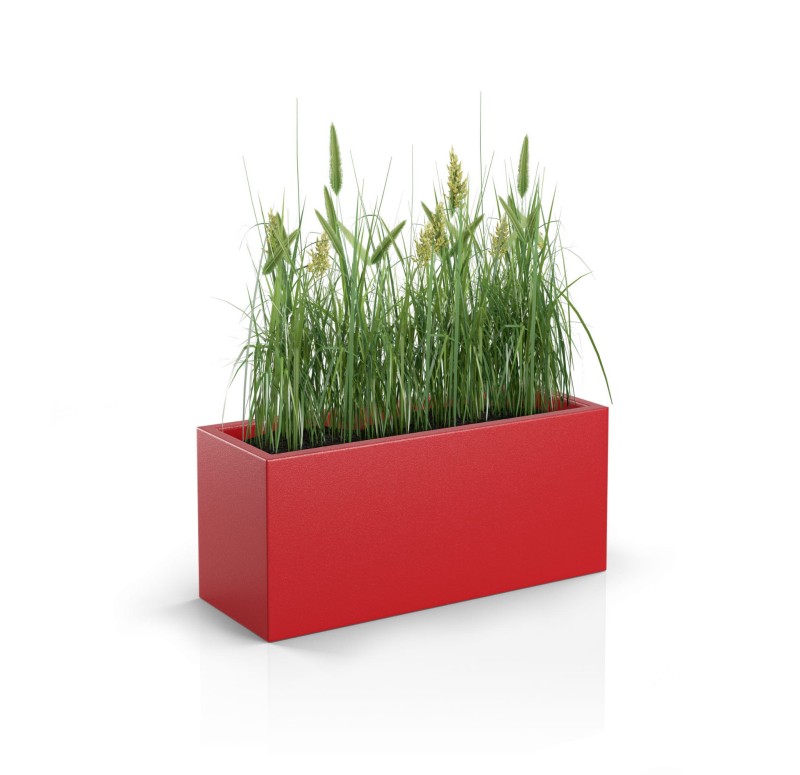 Donica Long Slim czerwona + roślina.jpg