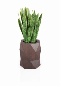Stylowa duża donica ogrodowa Modena corten effect z wewnętrzną półką 54 cm