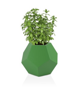 Geometryczna szeroka donica Alma limonka pojedyncze dno 53cm