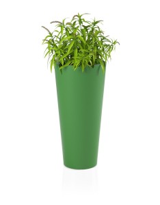Wysoka donica okrągła Habana limonka pojedyncze dno 80 cm