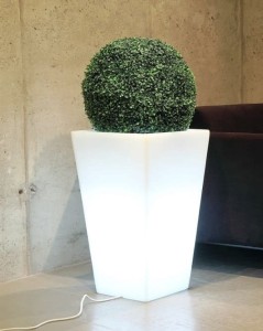 Podświetlana donica SLIM LINE S barwa zimna 70cm 