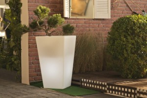 Podświetlana donica SLIM LINE S barwa ciepła 70cm 