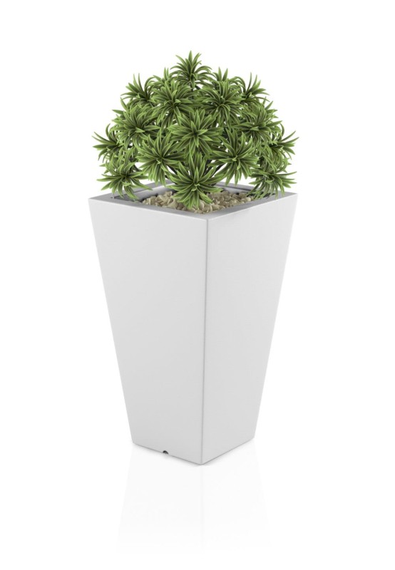 Donica Slim line S biała + roślina.jpg