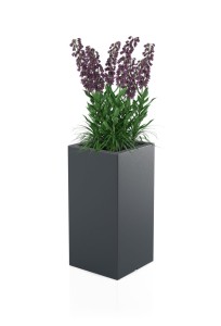 Donica Tower pot antracyt + roślina.jpg