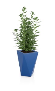Designerska donica Vaso niebieska pojedyncze dno 60 cm