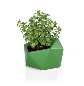 Asymetryczna stylowa donica Vesari limonka pojedyncze dno 46 cm