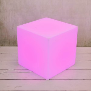 Podświetlana nowoczesna lampa Kubik żarówka RGB 50 cm